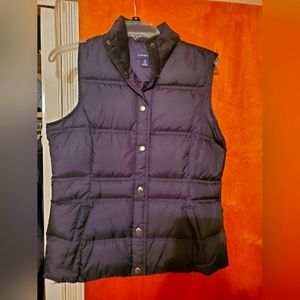 Lands end black size small vest
